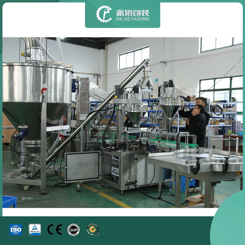 Health Care Products Fiber Powder Protein Powder Food Powder, Automatic Cup, Cup, Weighing, Filling and Capping Machine