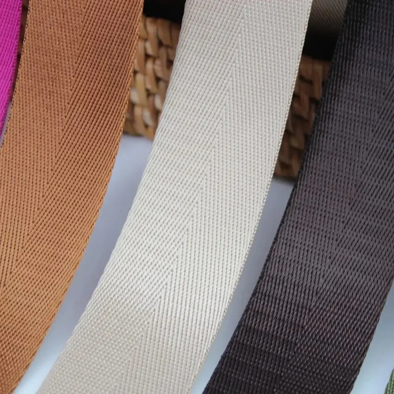 Custom Hochwertige Fischgrät Gurte Webband Polyester Nylon Band für kundenspezifisches Band