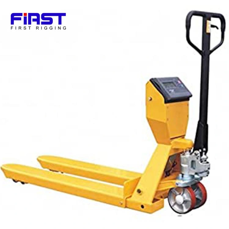 3000kg 3ton Electronic Forklift Weighing Hand Pallet Truck with Scale