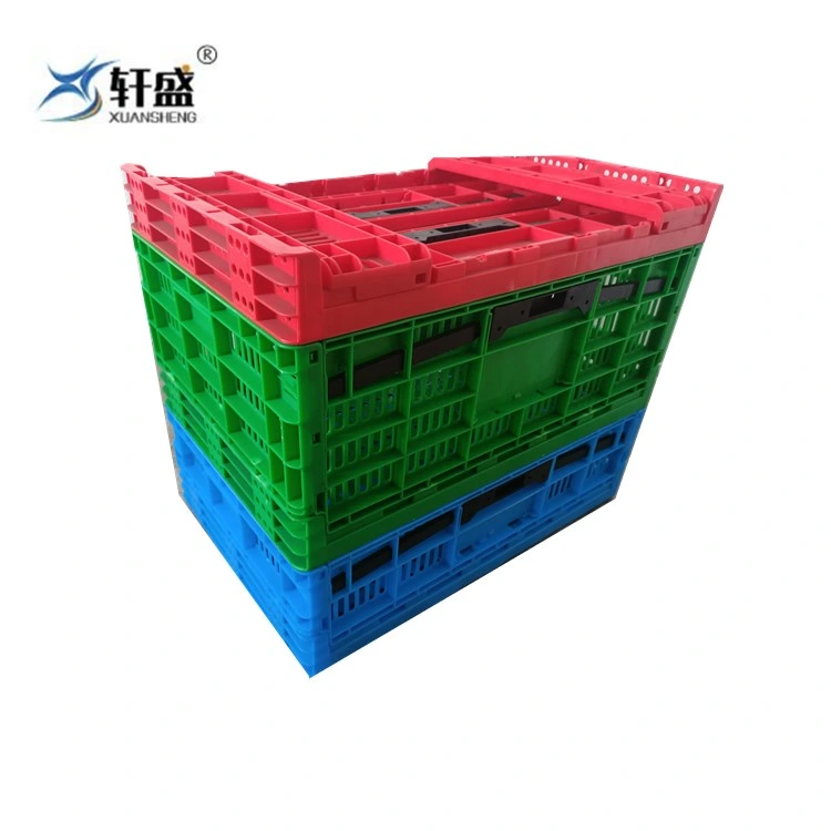 Manufacturer Colorful Folding Plastic Stackable Basket Save 70% Space