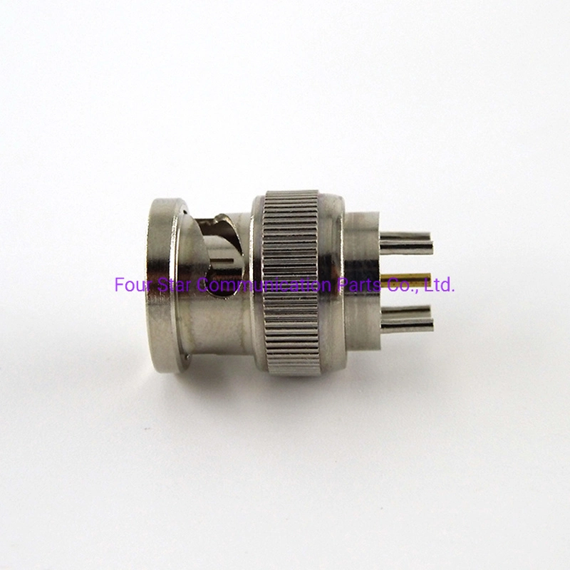 50ohm Electrical Wire Waterproof RF Coaxial BNC Male Straight Connector for P. C. B Mount