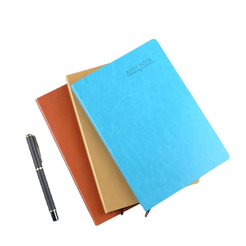 Pure Color A5 PU Cover Note Book Notebook Made of 80GSM Cream Paper in Assorted Color