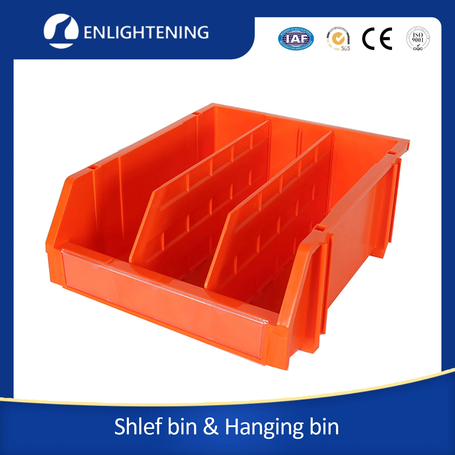 Warehouse PP Plastic Parts Storage Picking Shelving Racking Bins for Hardware and Craft