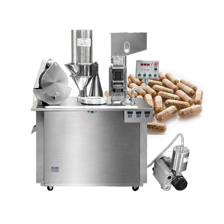 Double Loader Semi Automatic Powder 400 Empty Hard Gelatin Capsule Making Capsule Filler Filling Machine