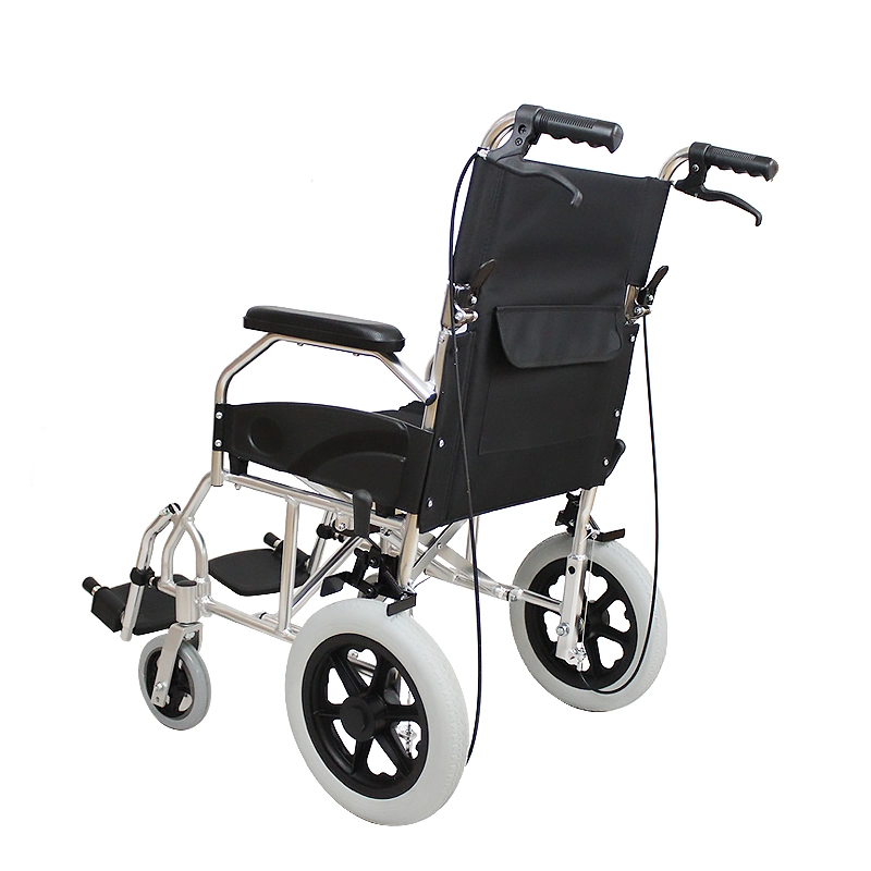 Hanqi Hq863L-12" Medical Equipment Supply High quality/High cost performance  Homecare Manual Lightweight Fordablewheelchair for Disabled Adultor Senior Patient Use