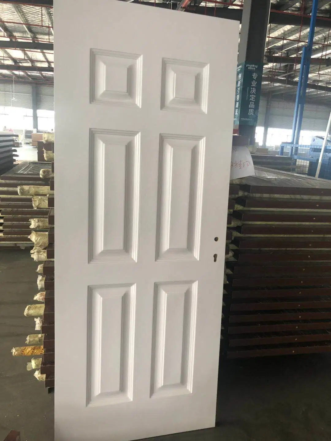 Folding Steel WPC/PVC Door with Frame Interior Security