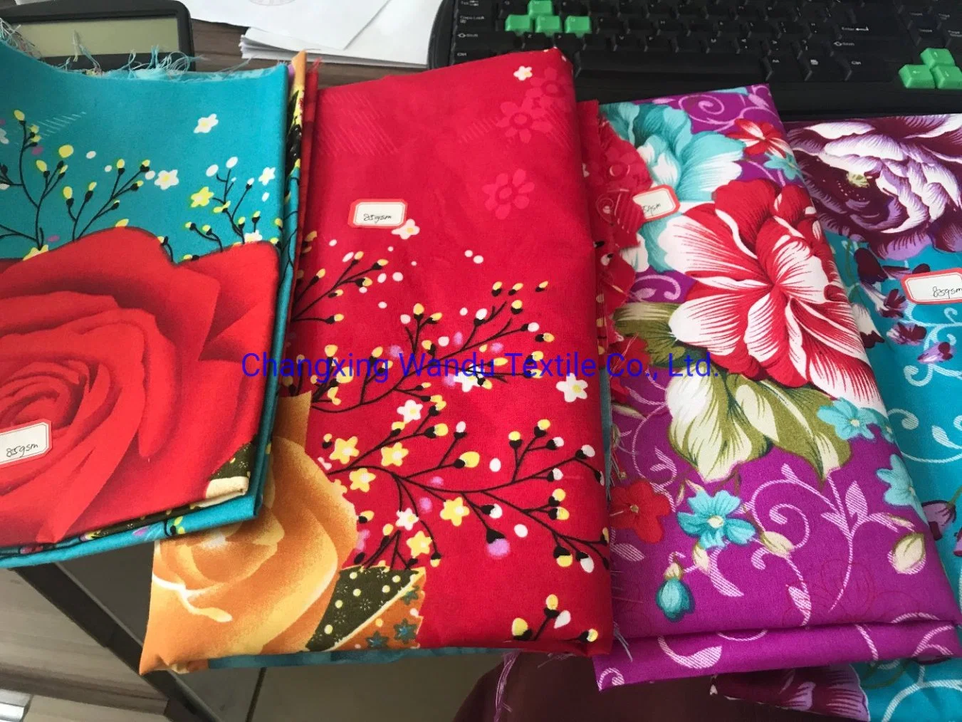 100% Polyester 3D Disperse Printing Flat Design Printed Microfiber Bed Fabric