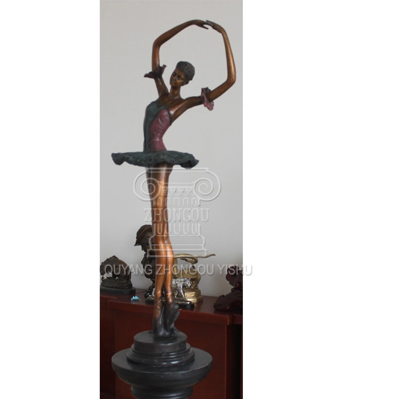 Bronze Statue Home Decoration Female Singer