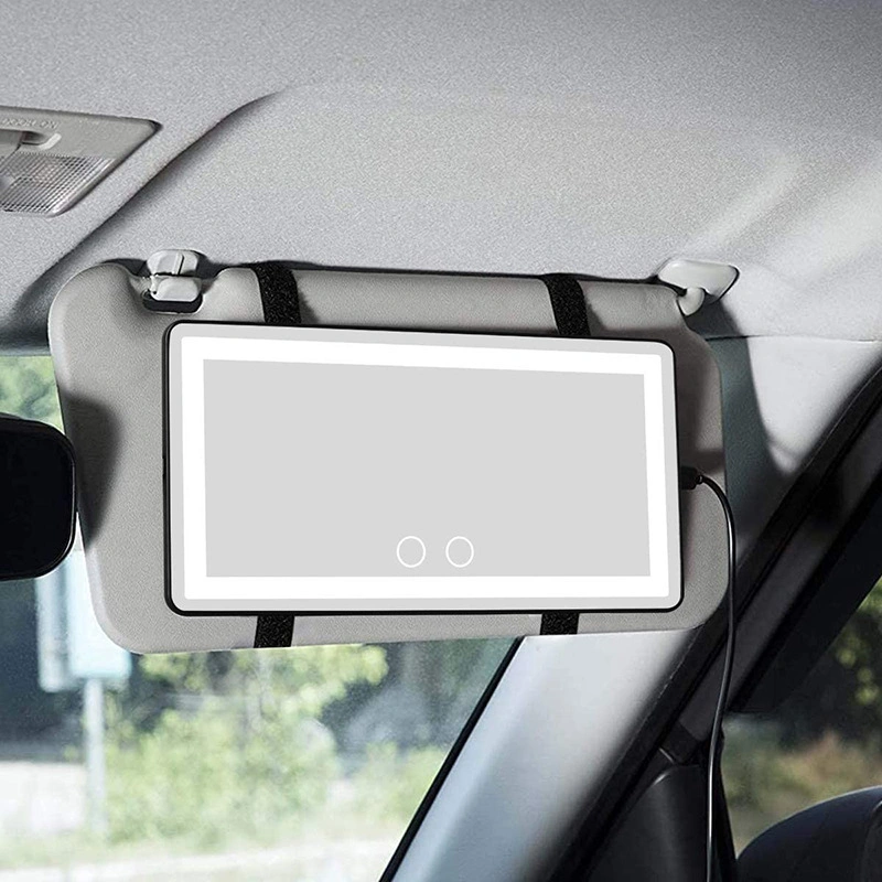 LED de l'intérieur universel de voiture portable HD Maquillage miroir de maquillage avec voyants
