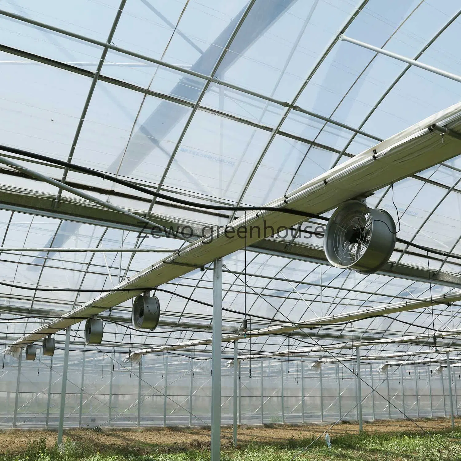 Plástico película cubierta Multi-Span Greenhouse para uso comercial