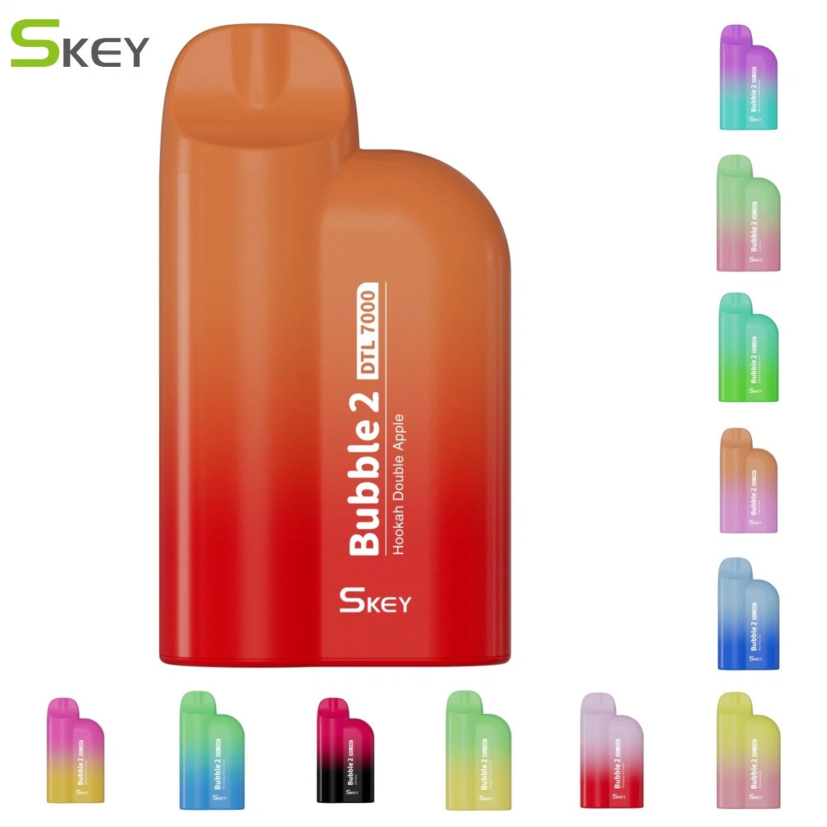 Skey Vape I Wholesale E-Cigarette Hookah Disposable Bubble2 Rdl Vaping 7000puffs Rechargeable Airflow Adjustable with 15ml Disposable with Factory Direct Price