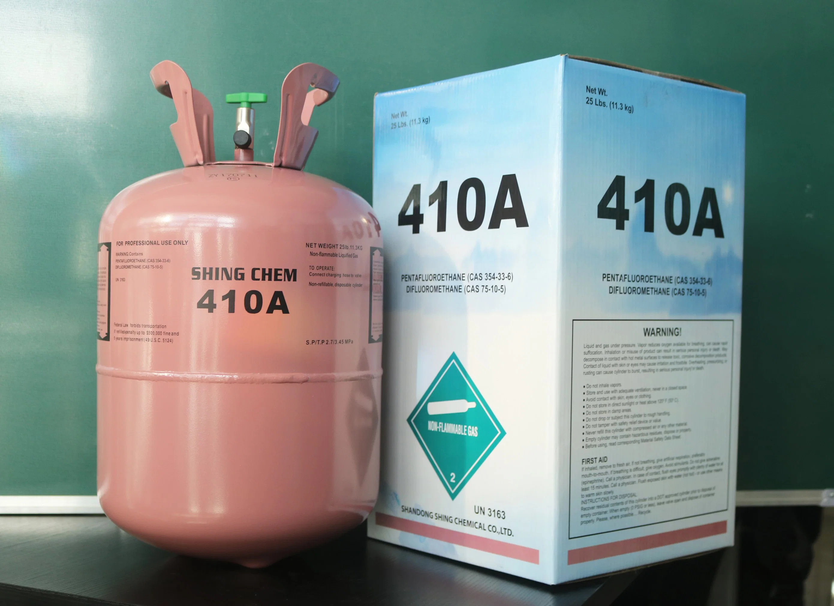 11.3kg Packing Mixed Gas Refrigerant R410A R410 R410A Refrigeration Refrigerant Gas R410A