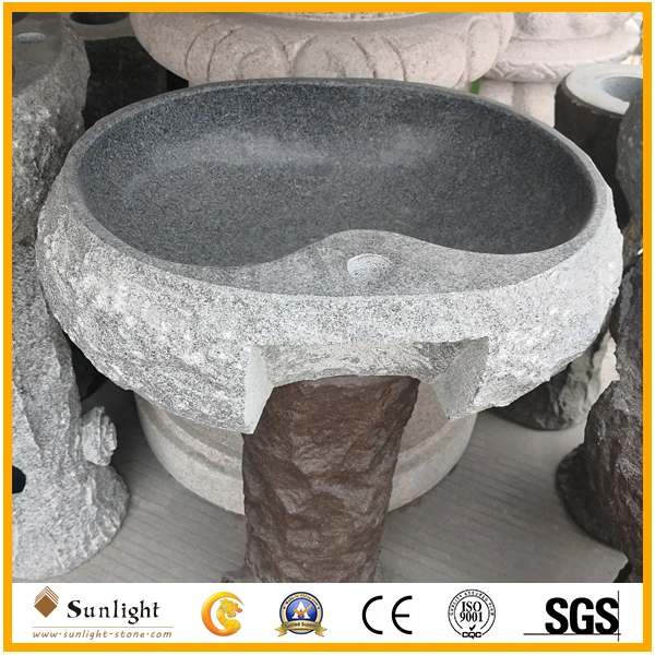 High quality/High cost performance Natural Granite Standalone Outdoor Wash Basin