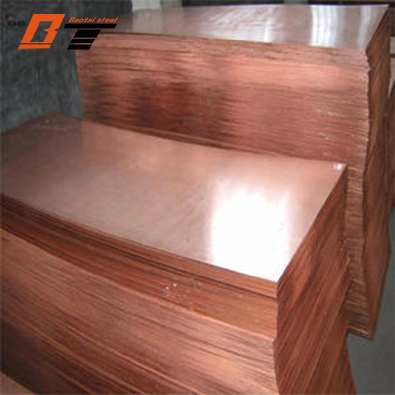 0.1~30mm Copper Sheet 99.99 Pure Copper Price Professional Manufacturer Chinese Manufacturer Pure Copper Grade and Non-Alloy or 99.9% Purity Copper Plate Sheet