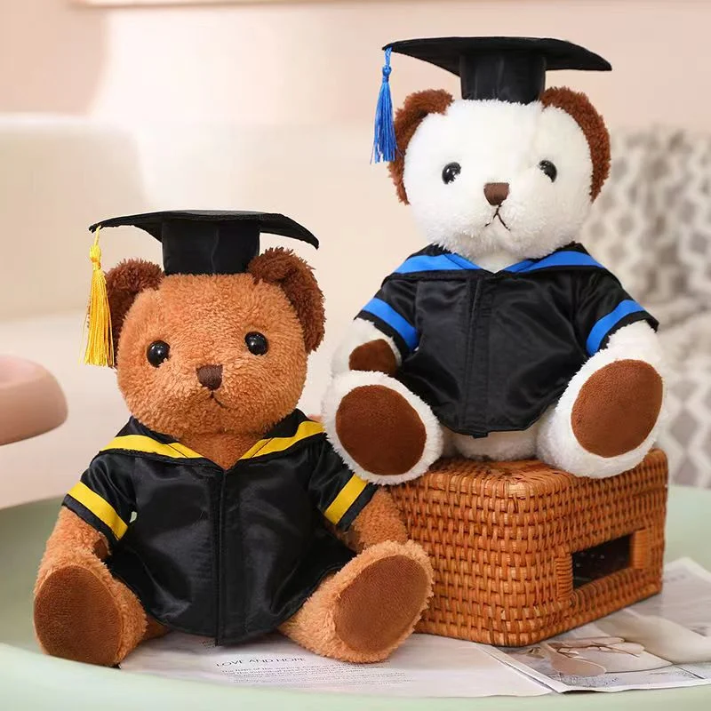 Dr. Cap Teddybär Puppe Plüsch Spielzeug Bachelor Kostüm Bär Puppe Graduation Gedenkgeschenk Custom Logo