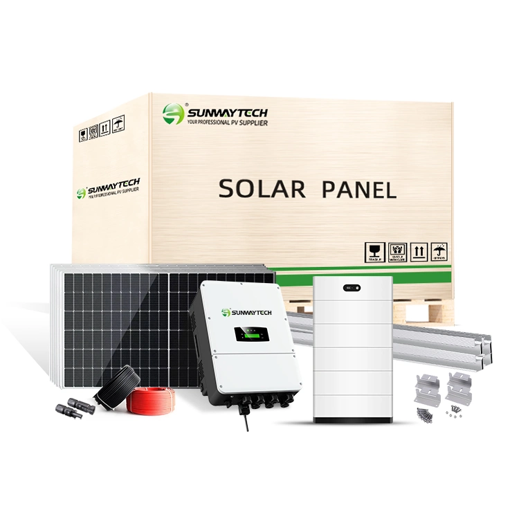 Kit de paneles de energía solar 5kw 6Kw 10KW híbrido completo Sunway Sistema Solar