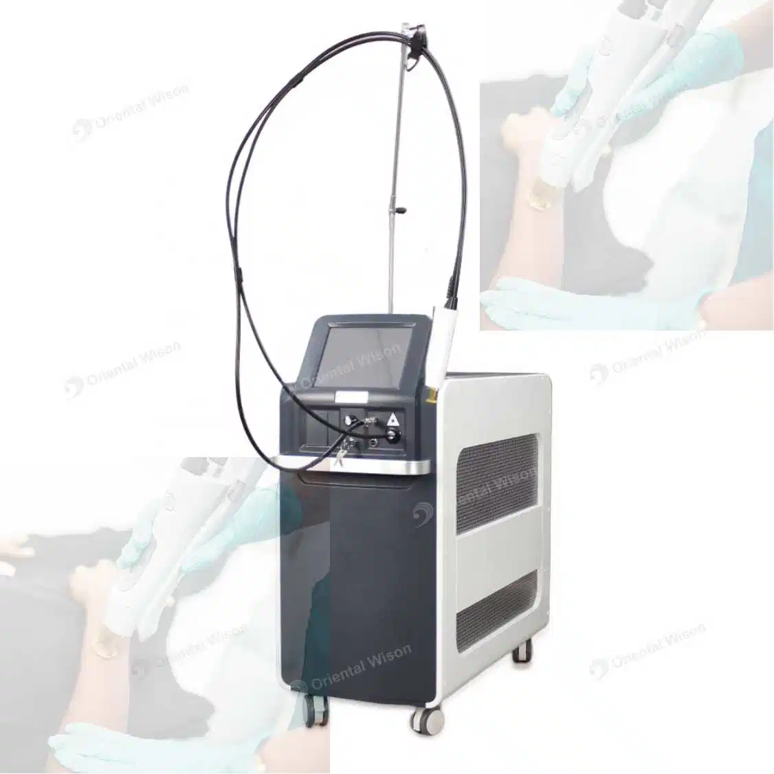 OW-G4 Alex laser 755nm Alexandrite 1064nm ND YAG avec azote Laser à fibres de refroidissement pour utilisation en salon élimination permanente des cheveux Laser