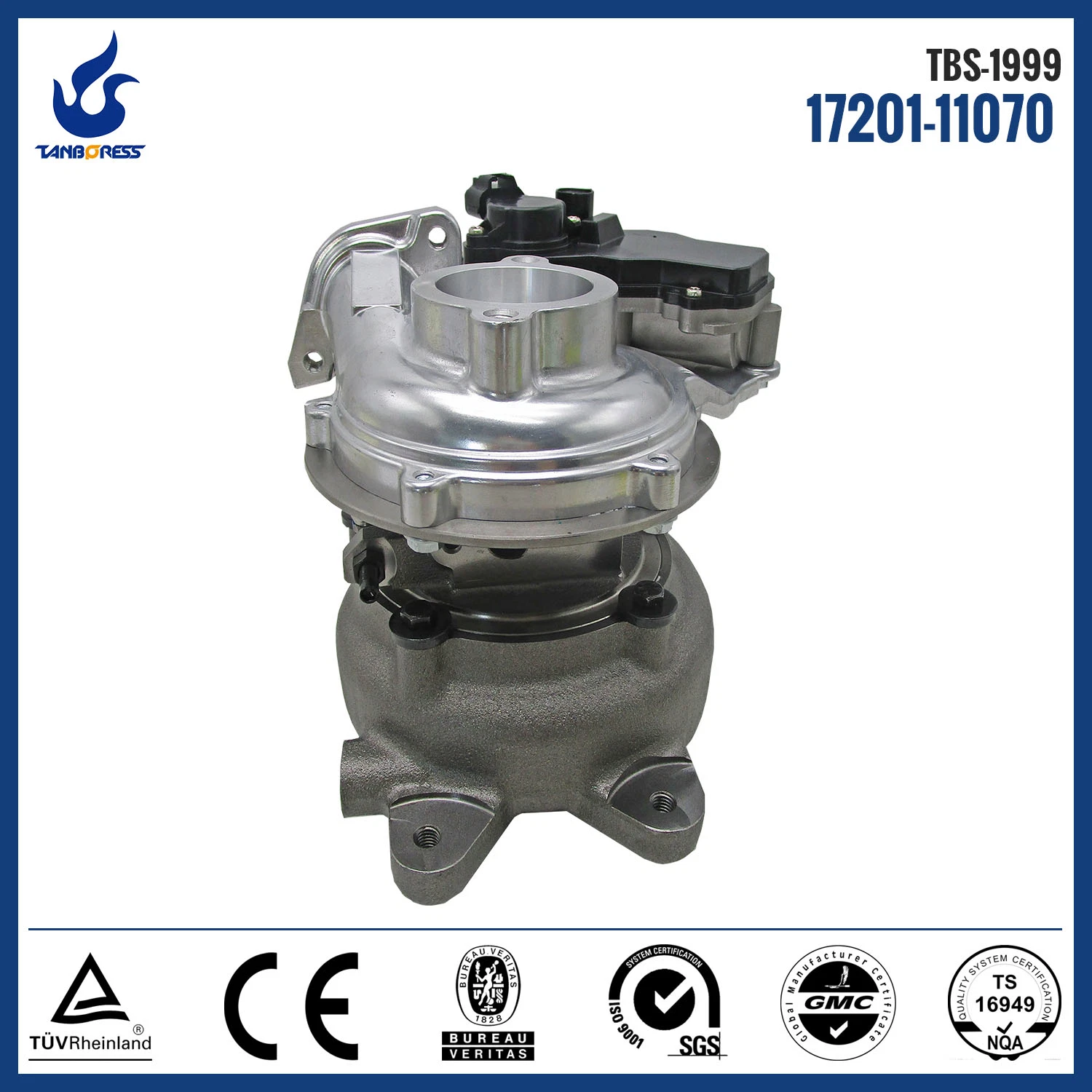 El motor diesel autopartes Electric actautor turbocompresor para Toyota CT16V 1GD 2GD 17201-11070 1720111070