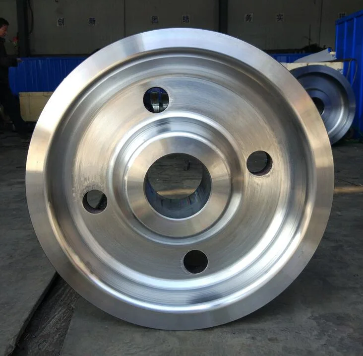 عجلات عالية الدقة تشكل عجلات من الفولاذ الرافعة والرافعة العلوية عجلة القضبان
