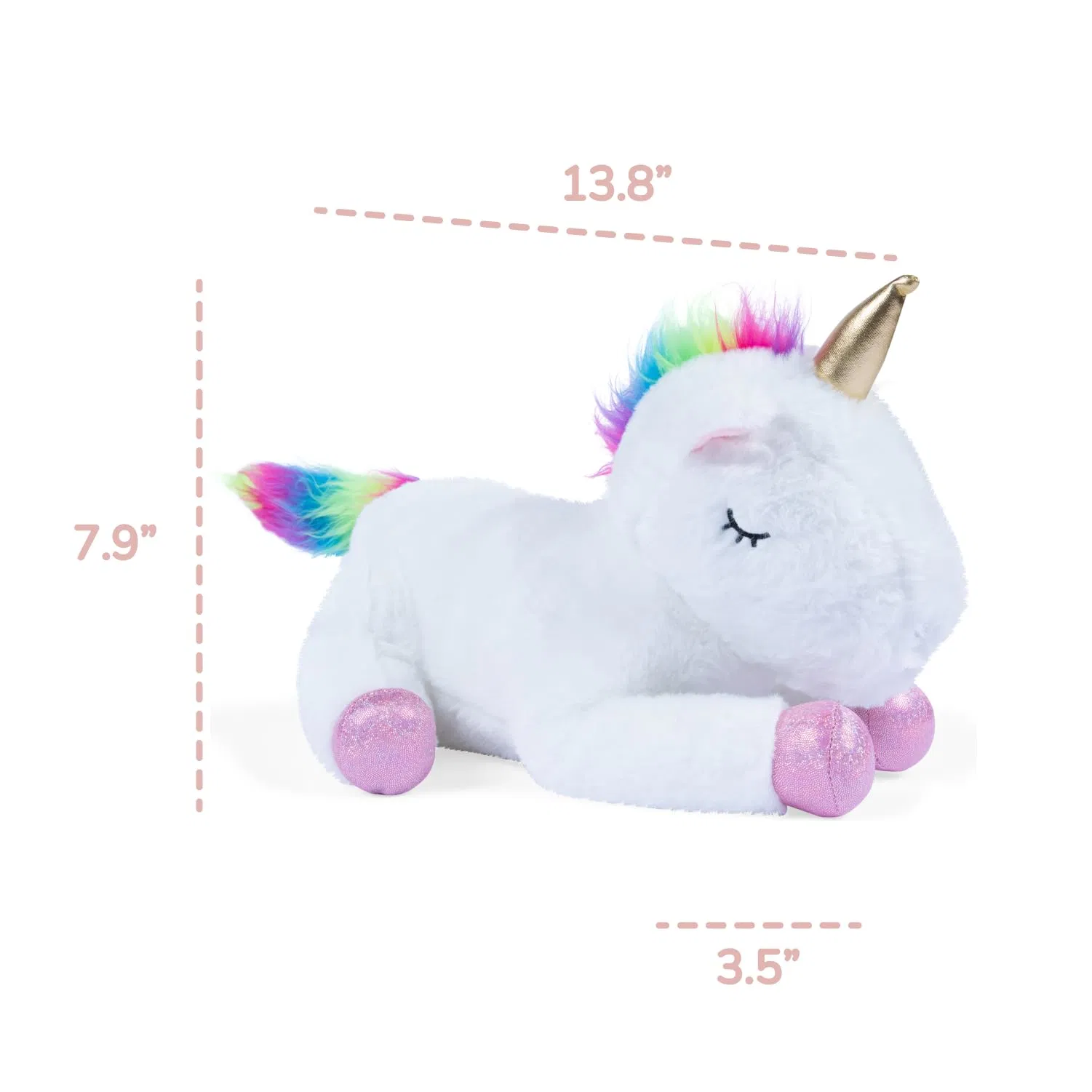 Unicórnio Animais estufados Plushie Unicórnio mamã com 4 unicórnios bebé Peluche