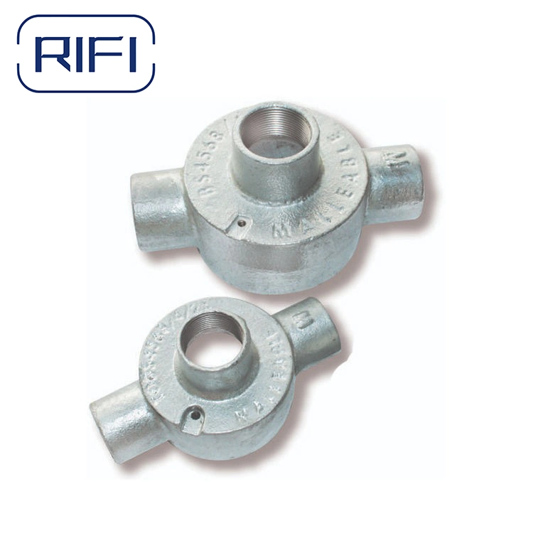 Galvanized Steel Pipe Fittings for Construction Malleable Iron Junction Box Factory Price