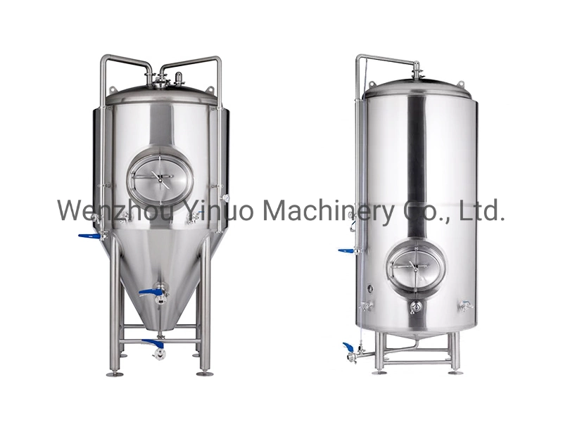 Stainless Steel Bright Double Jacket Conical Beer Fermentation Brewery Making Tank