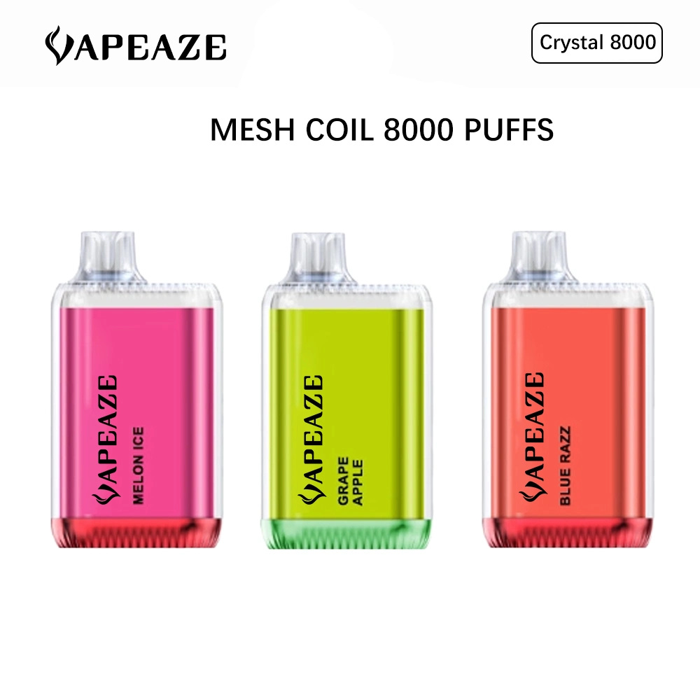 Disposable/Chargeable vape 8000 Puffs Salt Nicotine Attractive Flavors Wholesale/Supplier Manufacturer Price Disposable/Chargeable Vape Puff