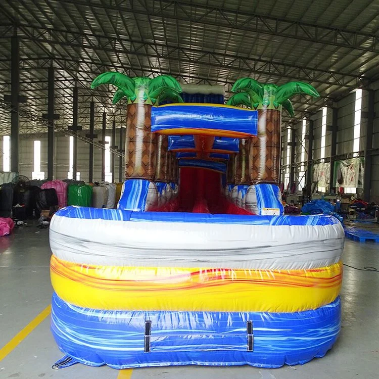 Adult Kids Outdoor Backyard Big Waterslide Giant Inflatable Water Slide Commercial Water Slides with Swimming Pool