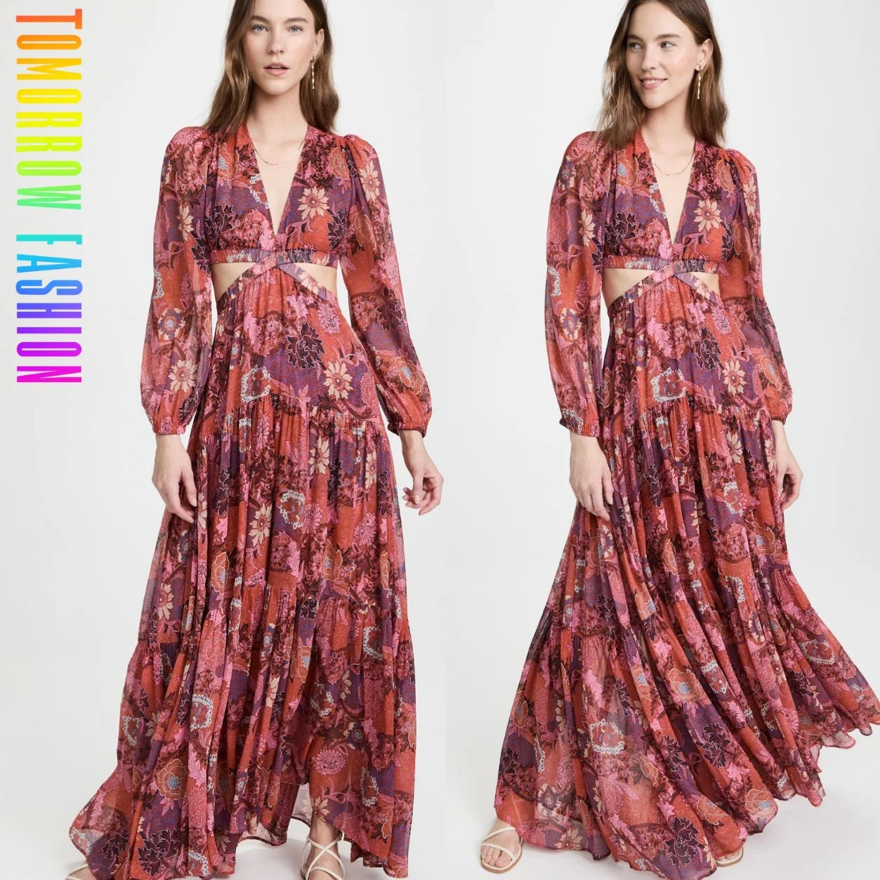 Factory Wholesale Women Clothing Dress Casual, Long Sleeve Maxi Dress Women Sexy Lady Elegant, Clothes Women Dress Summer