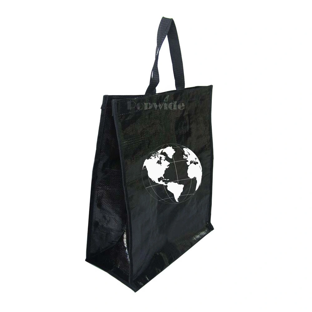 GOTS Oekotex 100 Custom Logo Print ropa de lujo Compras PP Bolsas tejidas con asas cortas