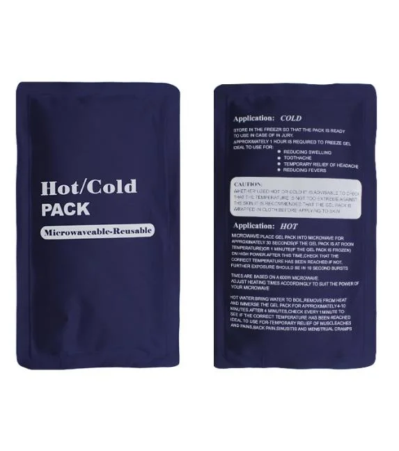 Personnalisés réutilisable chaude/froide Pad sac de glace Thérapie de la chaleur de l'aide d'abord Wrap Hot Cold Gel Pack pour soulager la douleur