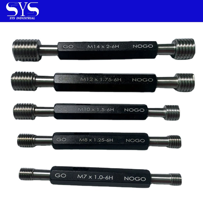 Metric Screw Plug Gauges M1, M5, M8, M10, M30, M50, M80, M120, M300 Steel Gauge Go and No Go Thread Plug Gauge