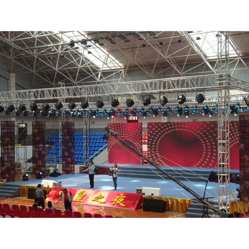 Aleación de aluminio de cuatro pilares de la armadura de audio de las luces de escenario para eventos