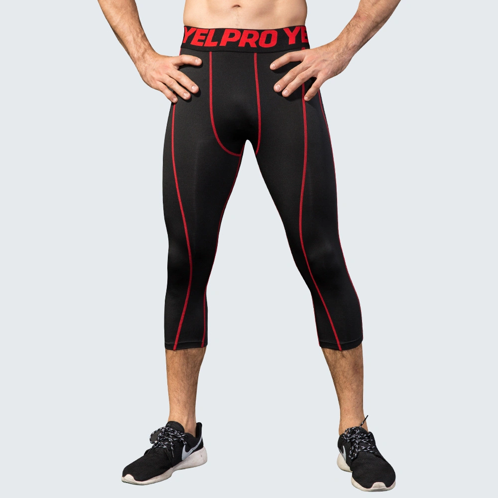 Pantalones deportivos elásticos transpirables de secado rápido para hombre con leggings de entrenamiento PRO Fitness