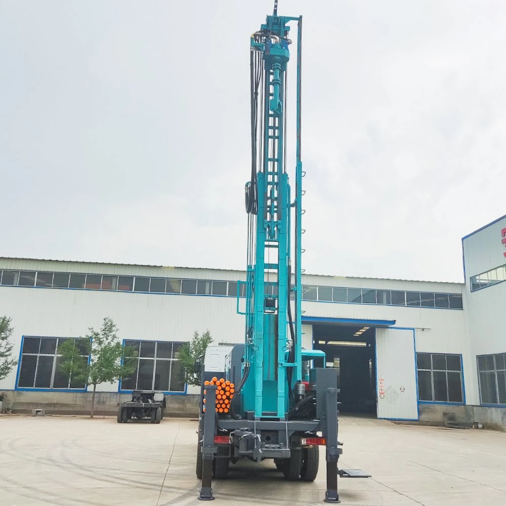 600 Meters DTH and Reverse Circulation Water Drilling Rig Truck Mounted Borehole Drilling Rig