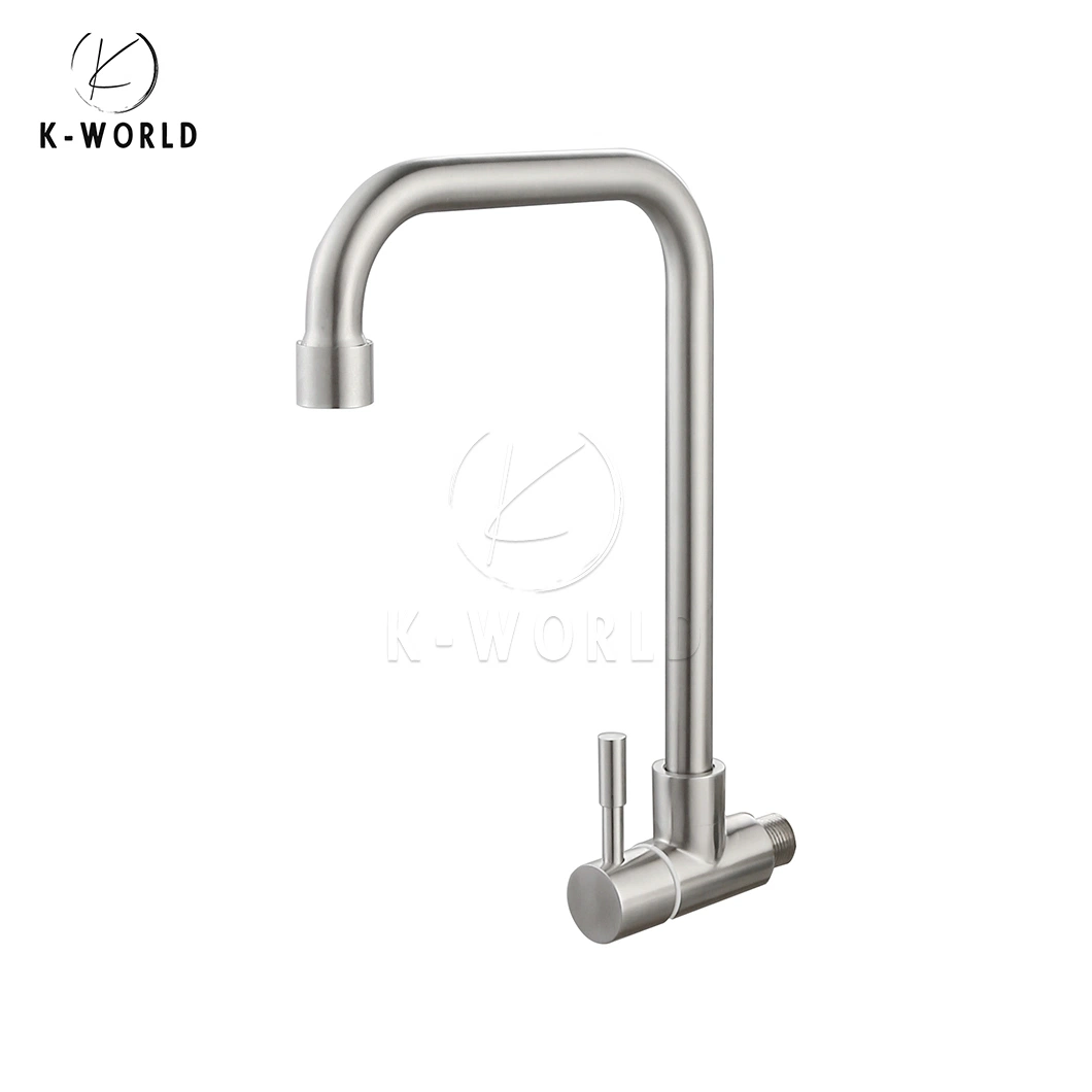 K-M de la Serie Mundial de la Corte de diamante toca grifo grifo de cocina industrial de alta calidad de fabricación China de una sola palanca giratoria 360 grados, grifo de cocina