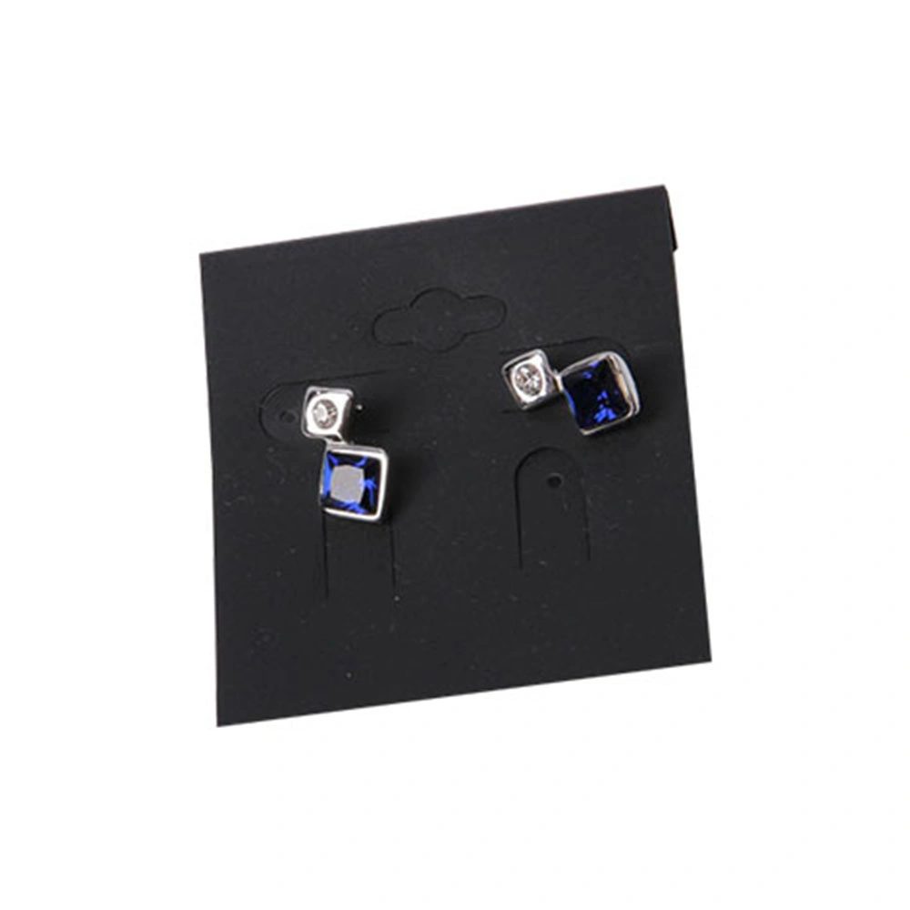 Fashion Jewelry Earring with Flower Black Enamel