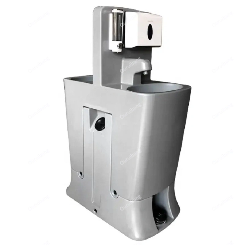 Portable Outdoor Industrial Foot Pedal Hand Wash Basin Station HDPE Plastic Venezuela Restaurant Pedestal Washing Sink