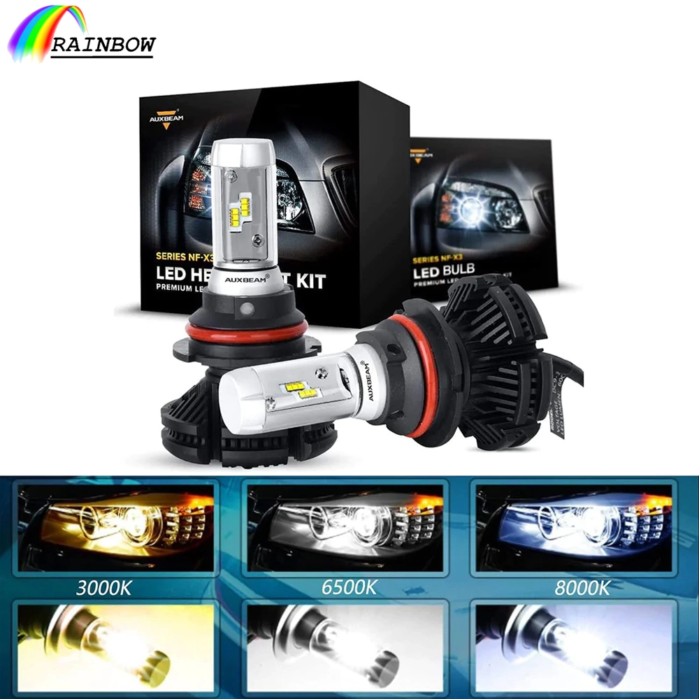 Fábrica de autopartes Venta X3 H4 H11 H1 9005 9006 H7 coche bombillas halógenas de faros de la luz de faro de luz LED Bombilla LED de iluminación de techo