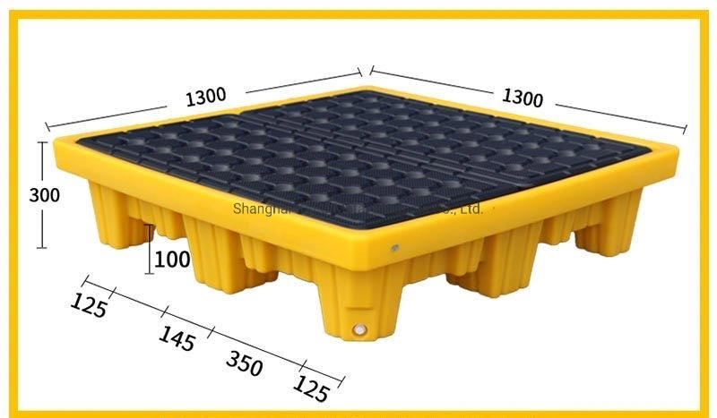 Sai-U 4 Drums Spill Plastic Pallet Containment Pallet High Dp004h