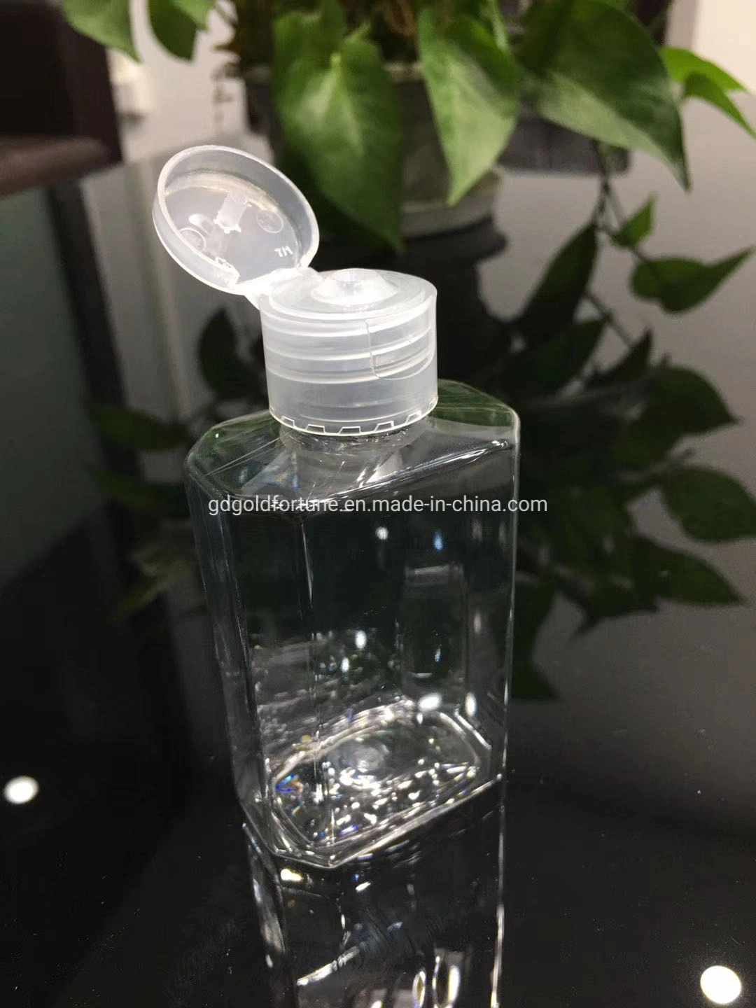 50ml 60ml 100ml Clear Hand Sanitizer Pet Bottle with PP Screw Cap