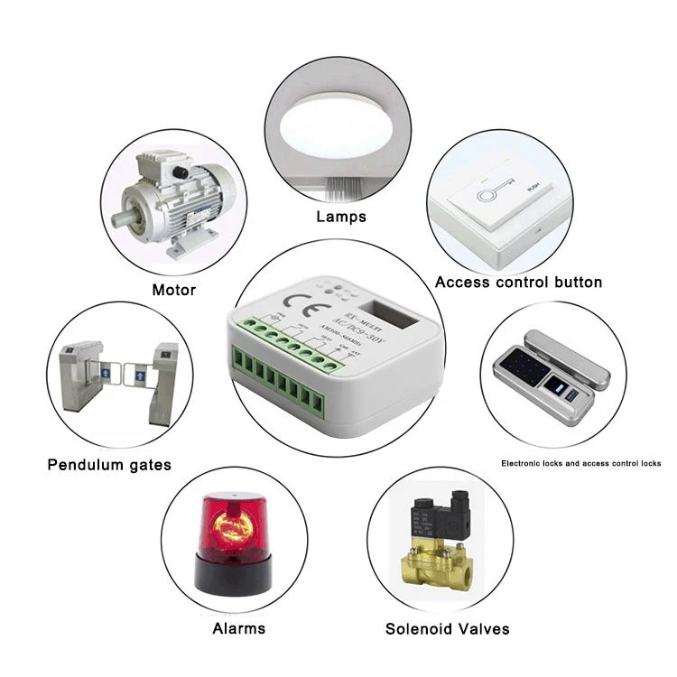 300-868 MHz Universal 2 Canal 9-30V Rolling &amp; Fixed Code Garage Receptor remoto de porta de garagem para Sommer Horman Ditec Jcm, etc.