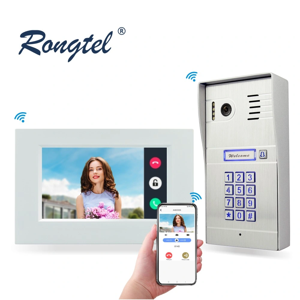 7-Inch Wireless Metal Case Video Doorphone