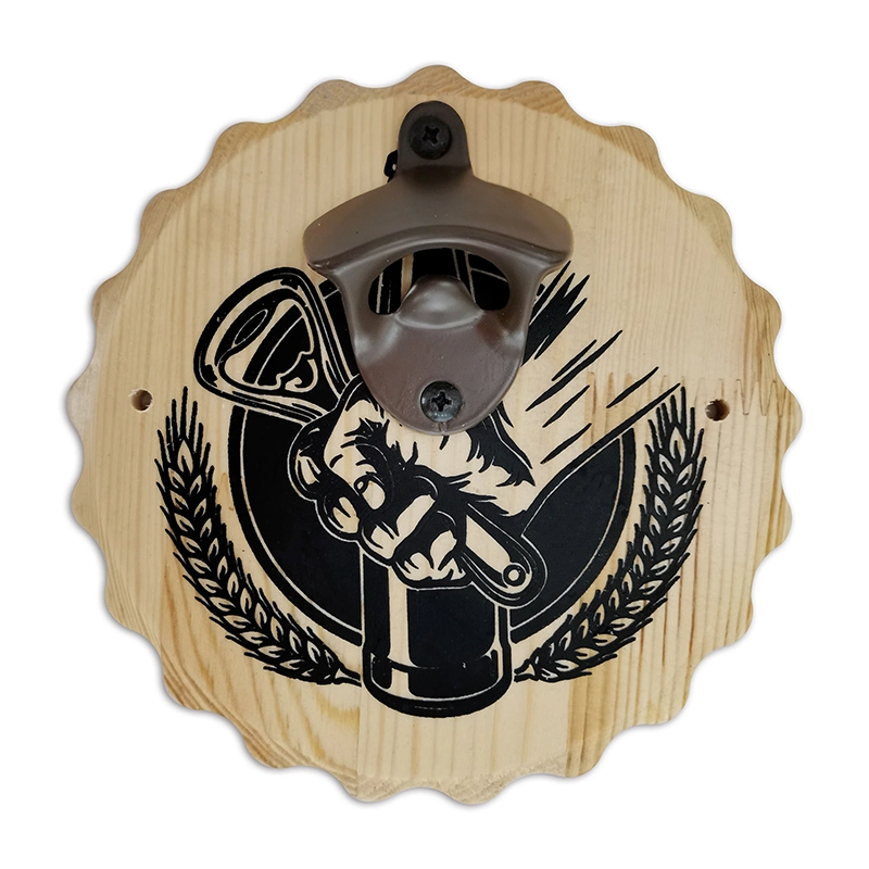 Bottle Opener Metal Bottle Opener Custom Cmyk Printed Logo Metal Round Bottle Opener