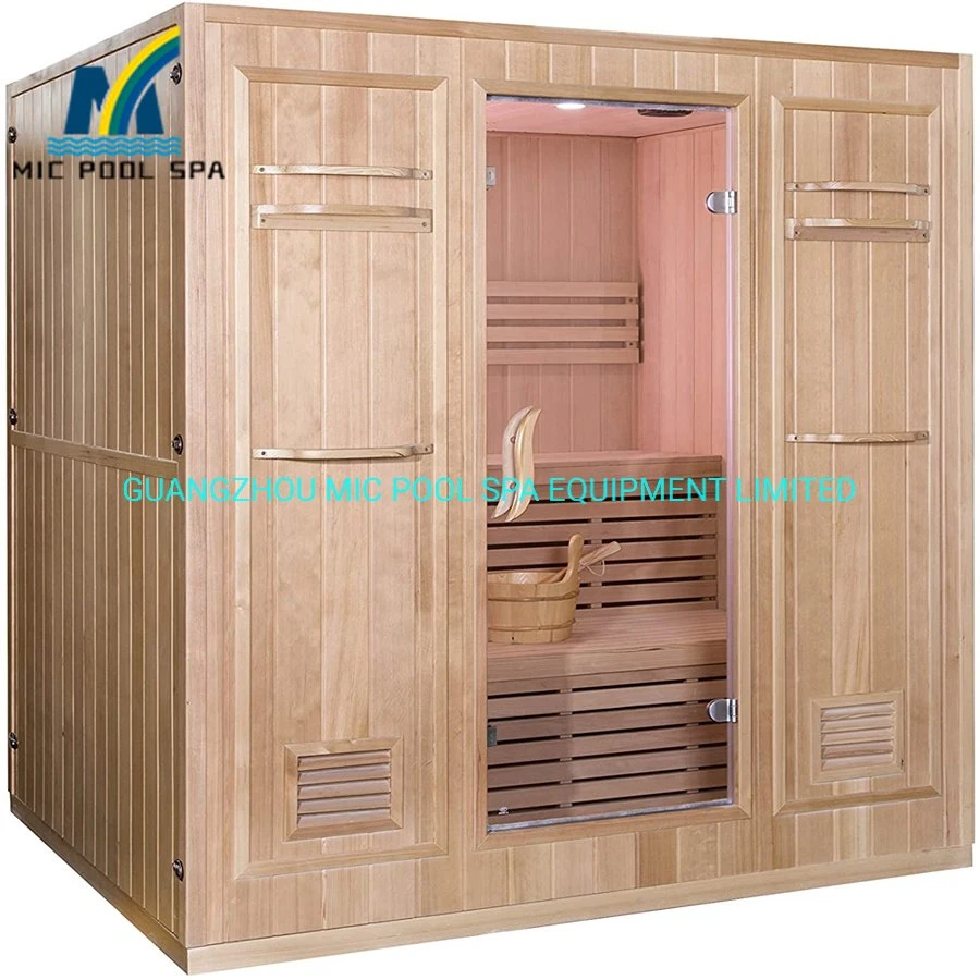 Sauna sec infrarouge avec porte en verre pour sauna