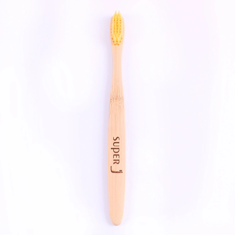 Fabrique la brosse à dents en bambou Soft Bristle peut personnaliser le logo pour adulte Brosse à dents en bambou