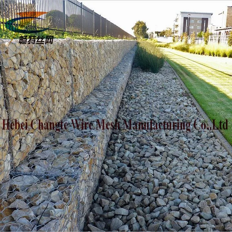 2m x 1m x 1m de acero galvanizado Gabion Box