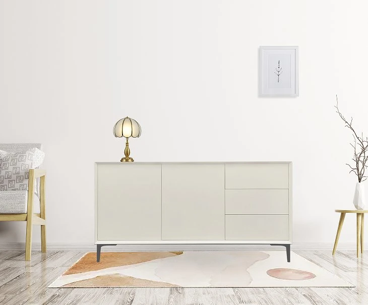 Simple Modern Luxurious Small Cabinet with Drawer Living Room Dining Side Cabinet