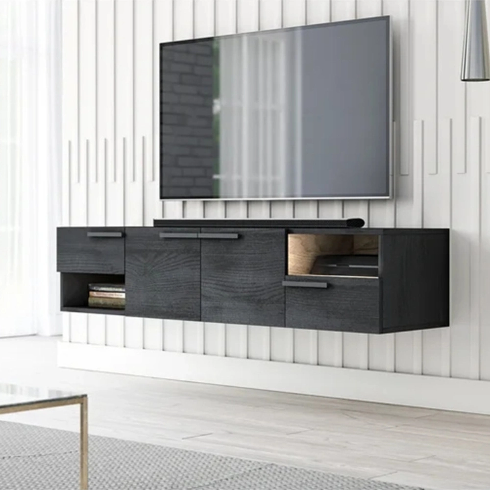 Paquete plano moderno salón Home Decoración Muebles de TV de madera con cajón archivador