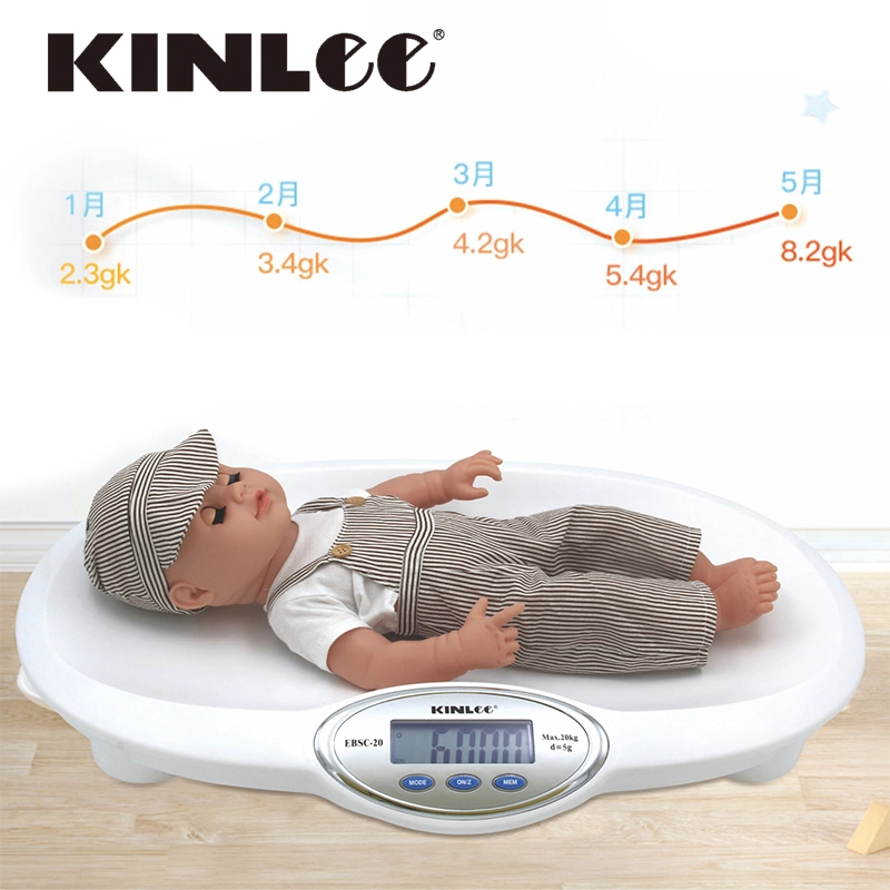 Ebsc-20 Kinlee Hogar Electrónica Digital bebé lactante balanza pesa 20kg escala